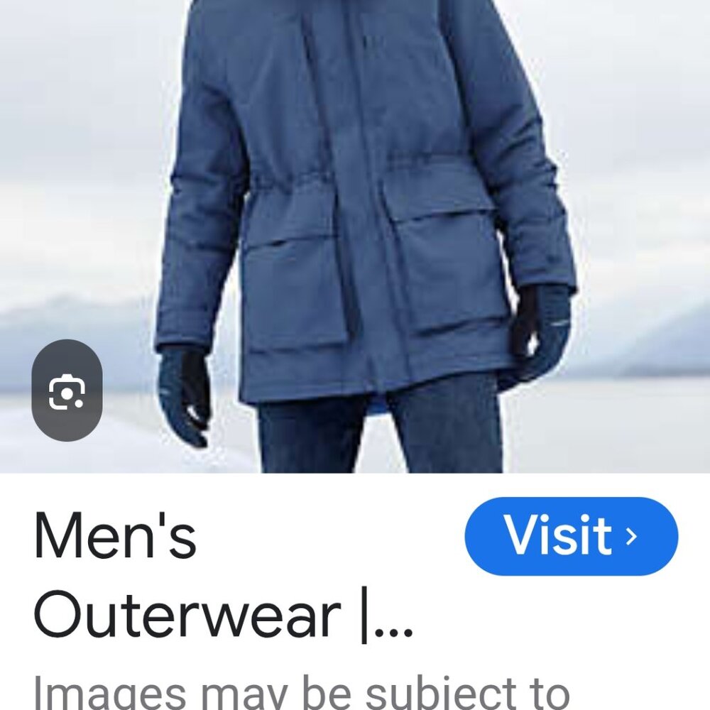 Mens small lands end jacket